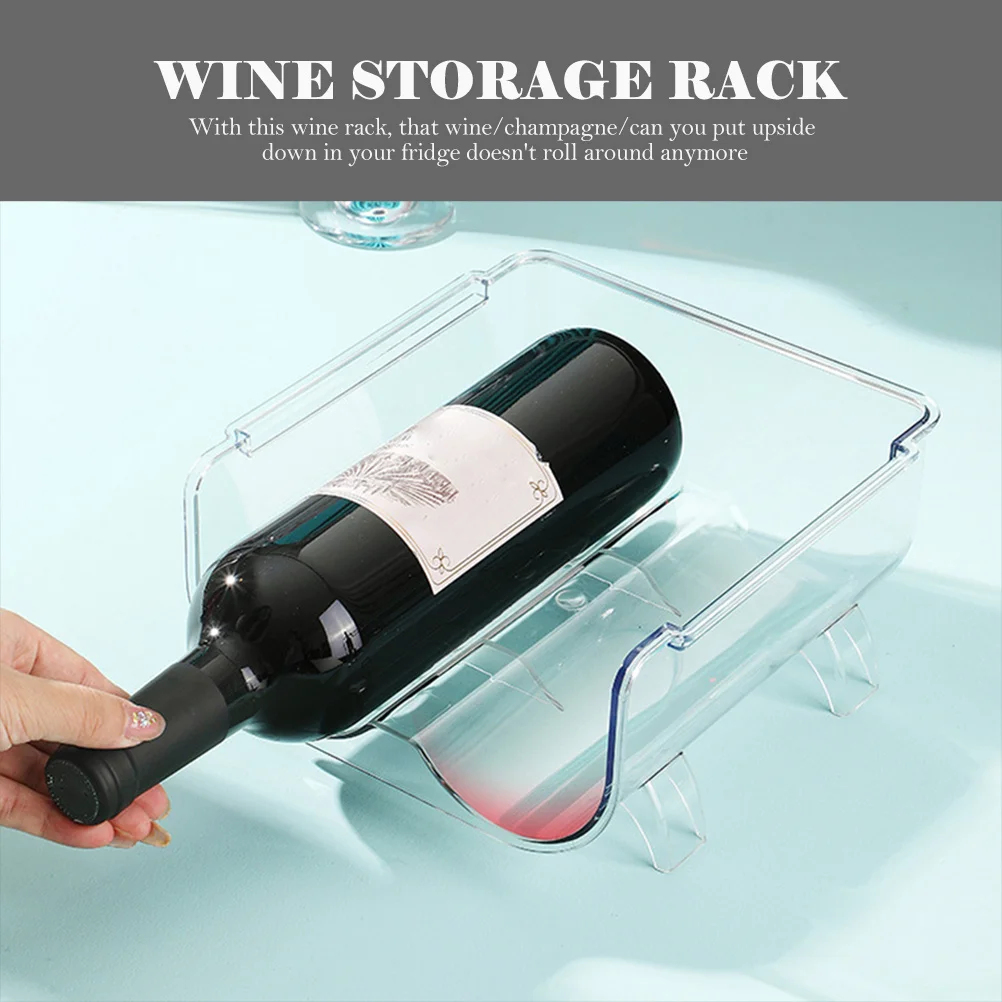 

Plastic Wine Display Rack Strong Storage Stand for Wine Bottles Kitchen Bar Party Decor Drink Organizer Stackable Bottle Holder