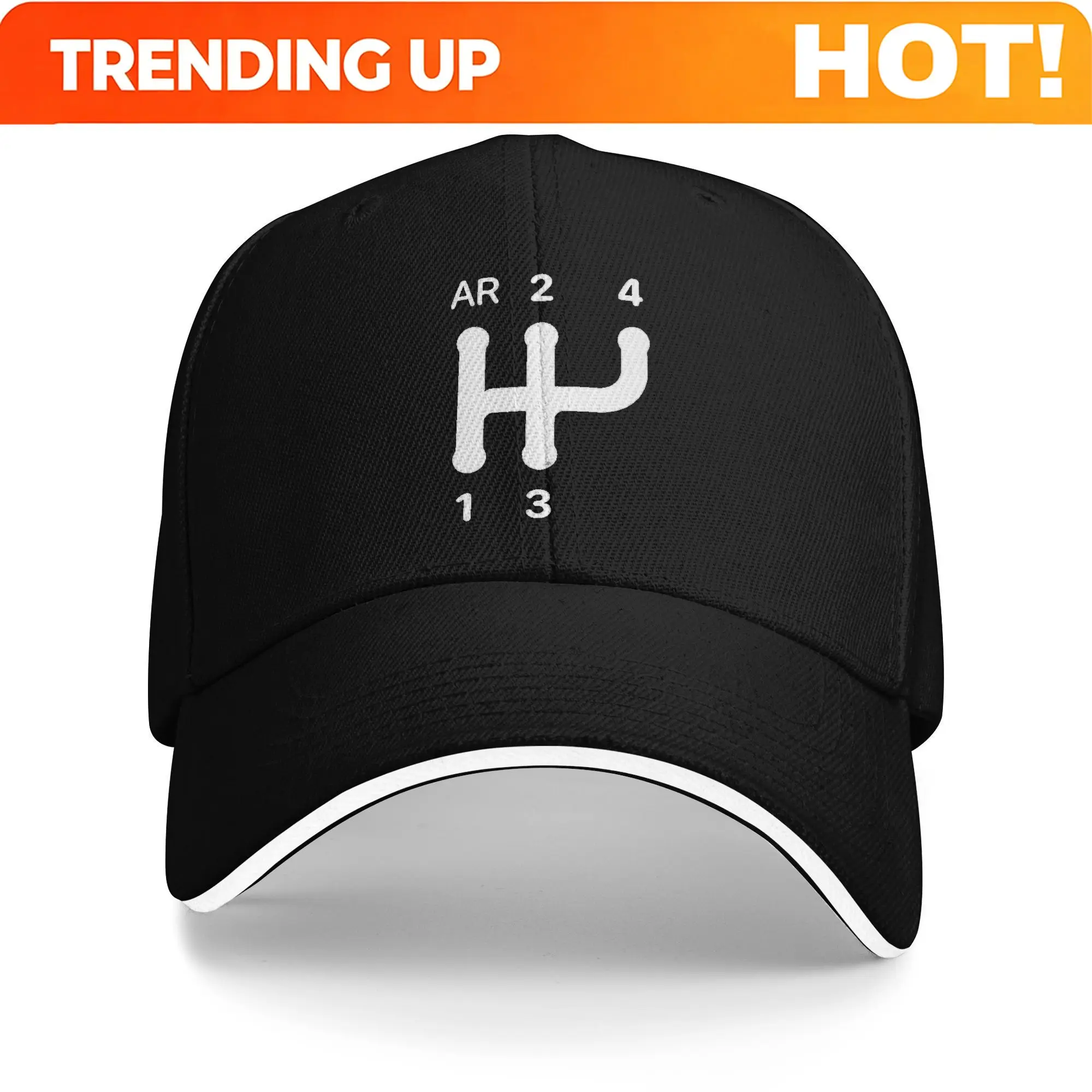 Customization Y2K White 2CV ShiftHiking Baseball Cap For Men, HipHop Trucker Hat For Women, Pool Party Cap