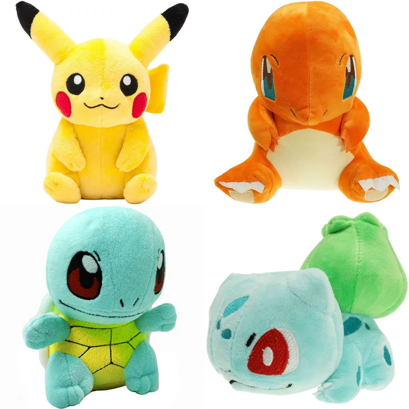 

Pokemon Pikachu Plush Toy Charmander Bulbasaur Squirtle Stuffed Eevee Gengar Charizard Cinderace Pawmi Meowscarada Doll Gifts