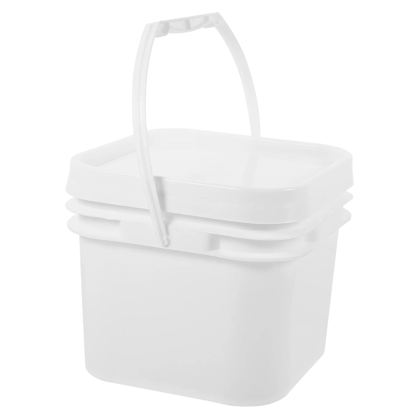 

Paint Bucket with Lid Small Buckets Oil Storage Containers for Leftover Detail Square