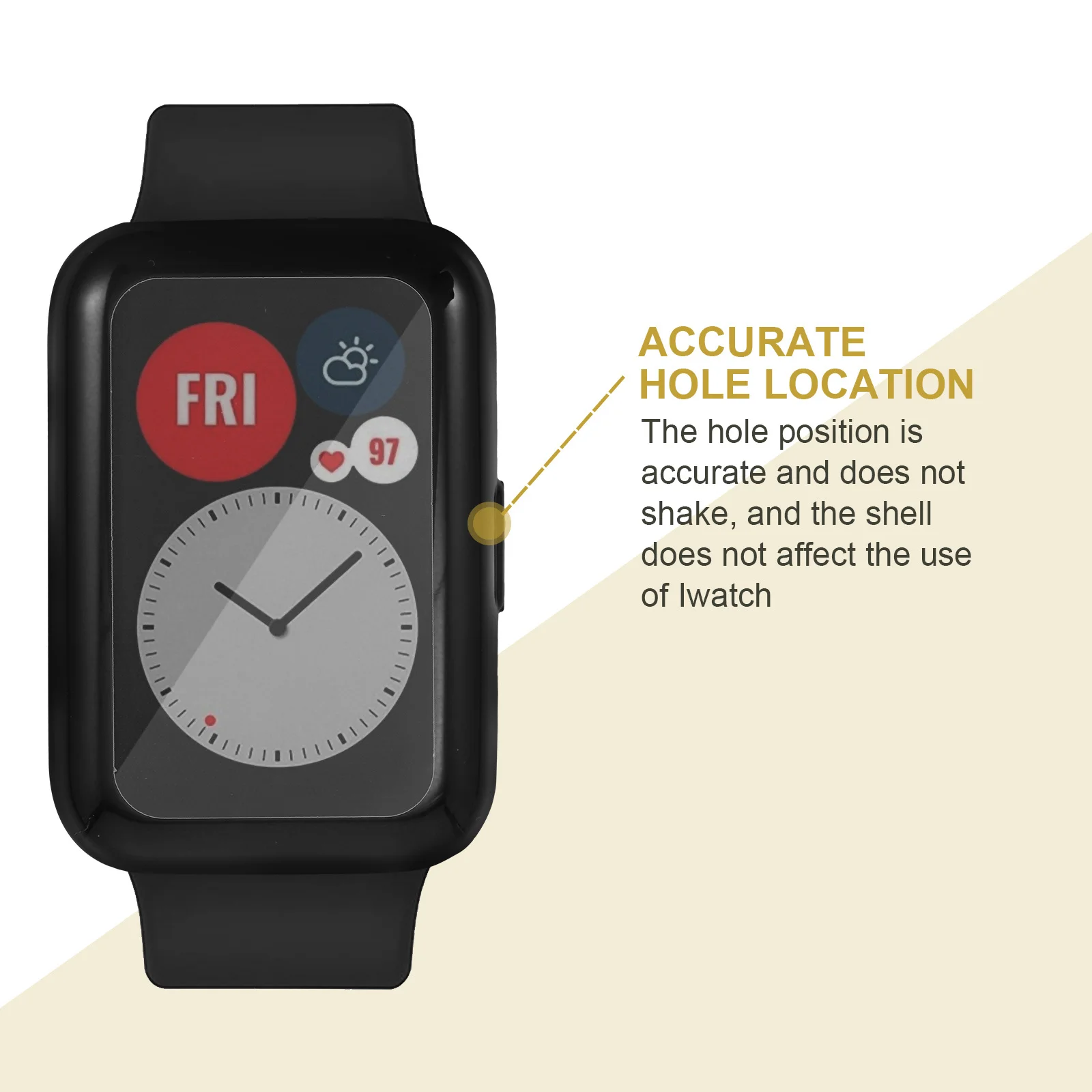 

2Pcs Full-Cover Tpu Watch Protective Cases Durable Shockproof Screen Protectors Lightweight Watch Shell Covers