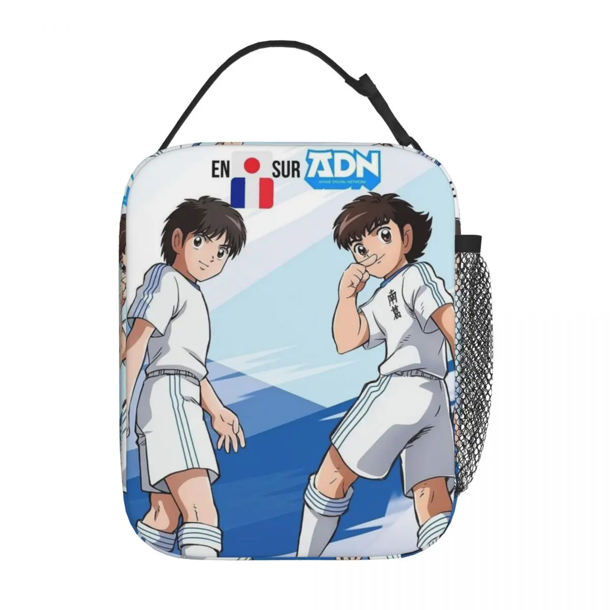 Captains Tsubasas Japan Football Anime (2) Insulated Lunch Bag for Women Children Portable Food Boxes Thermal Lunch Box Tote