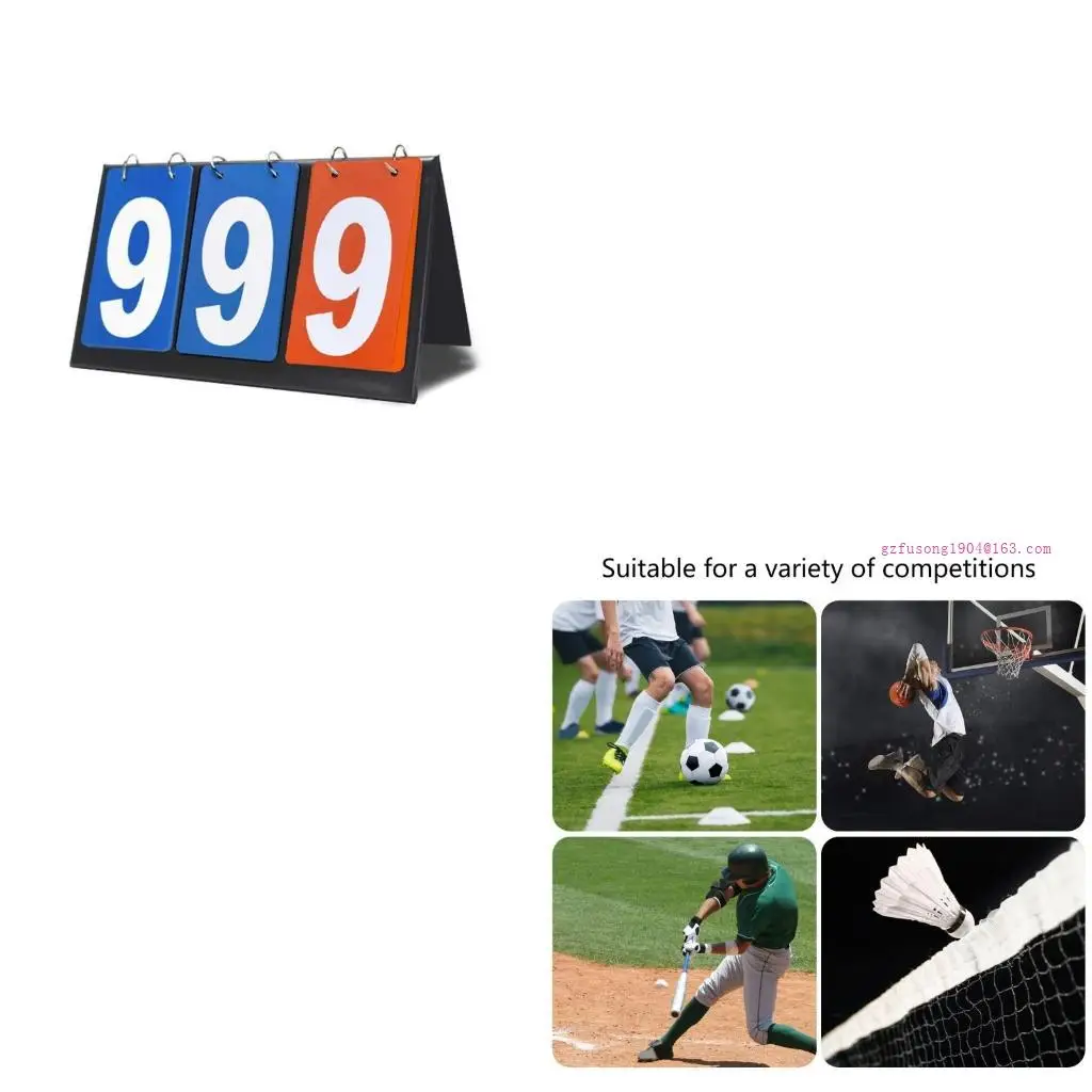 

Tabletop Scoring Board Sport Scoreboard Score Counter Easily Score Keepers D5QD