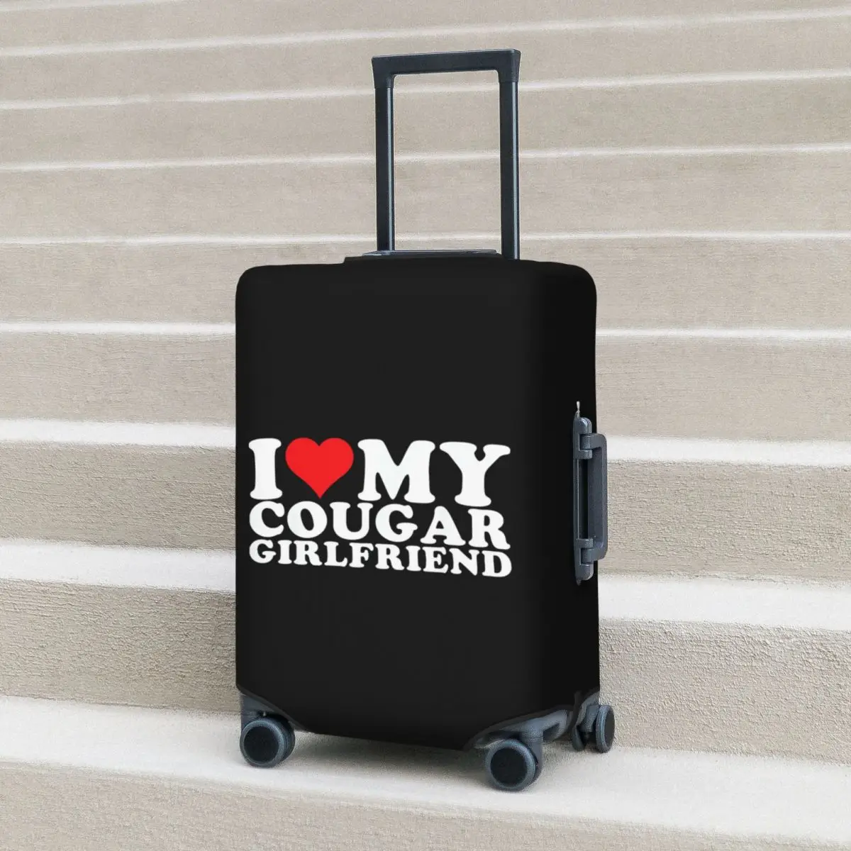 

Я люблю свою горячую подругу, чехол для чемодана, защитный эластичный защитный чехол для багажа для путешествий 18-32 дюймов