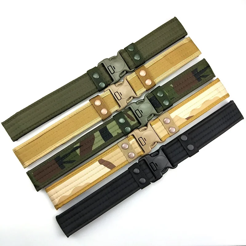 Mens Tactical Battle Belt Military Nylon Belts Outdoor Multifunctional Training Waistband High Quality Camouflage Waist Strap