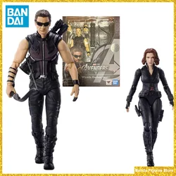 Original BANDAI S.H.Figuarts Hawkeye The Avengers In Stock Anime Action Collection Figures Model Toys