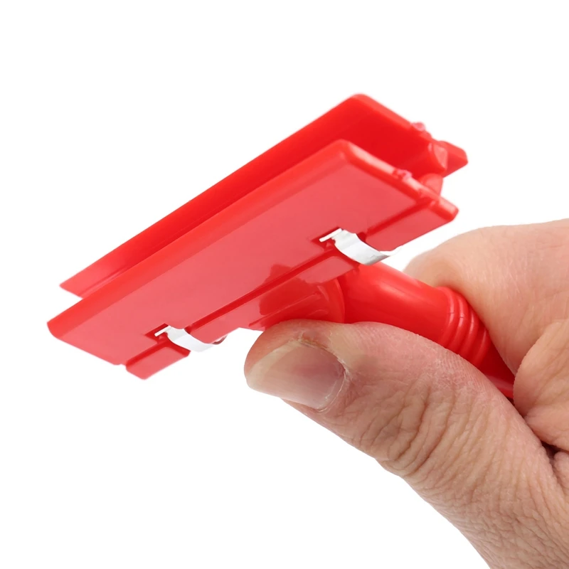 Clip Clamp for Price Tag Display, Merchandise, Retail Sign Card, Vermelho, 2X