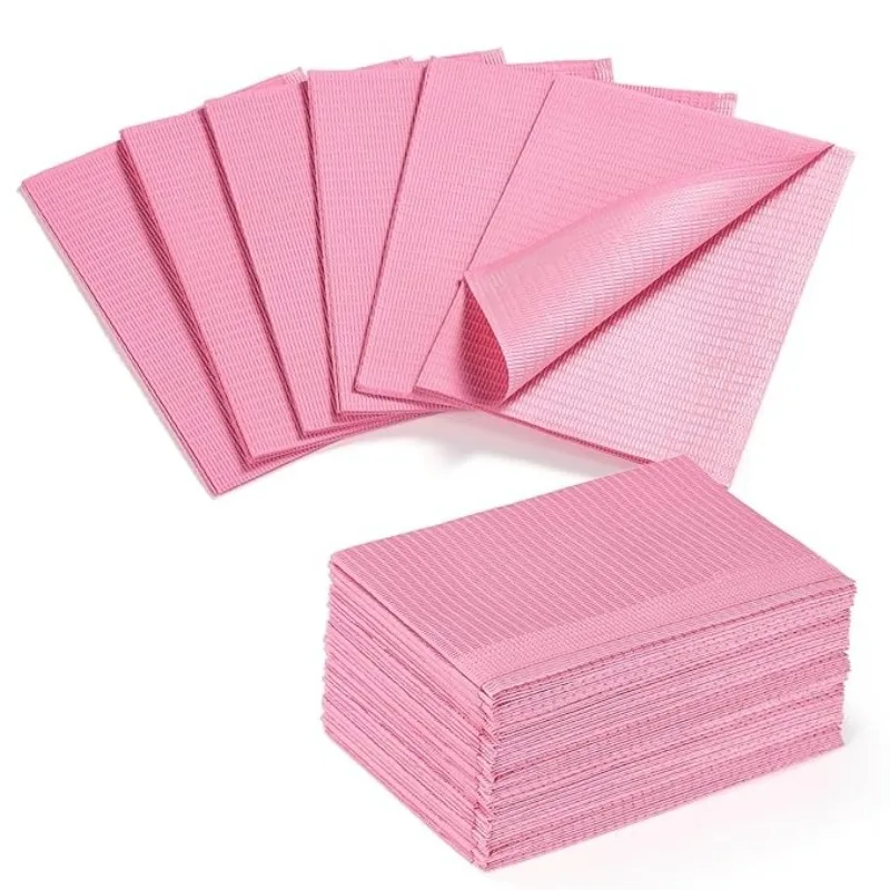 20/50/125PCS Pink Tattoo Table Cover Waterproof Cleaning Pad  Disposable Stain Resistant Folding Manicure DIY Makeup Tool