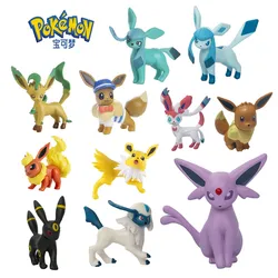 Pokemon Anime Figure Pikachu Sun Elf Eevee Gengar Monstruo De Bolsillo Cartoons Figure Model Action Toy Gift Buy in bulk