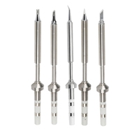 ABSS-5PCS Soldering Iron Tips,TS100 Series Rapid Heating Replacement Tip For Pinecil TS100 TS101 Soldering Iron