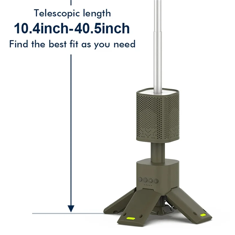 A02M-14000Mah Rechargeable Camping Lantern LED Flashlight Waterproof Outdoor With Telescopic Lighting Magnetic Stand Speaker