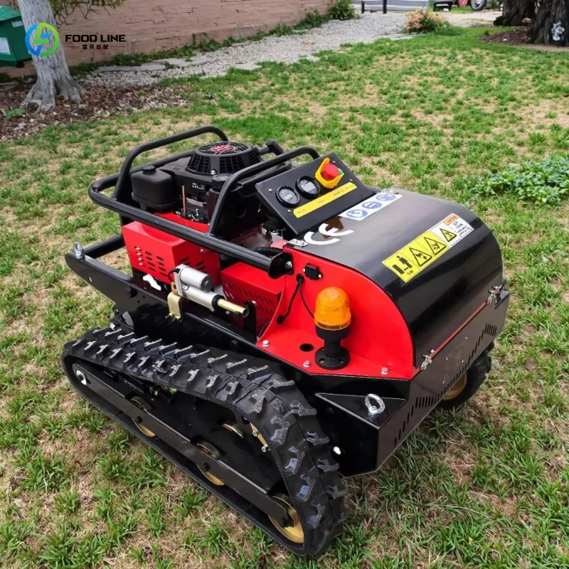 

Customized Intelligent Remote Control Zero Turn Tracked Lawn Mower High Quality Powered Garden Equipment