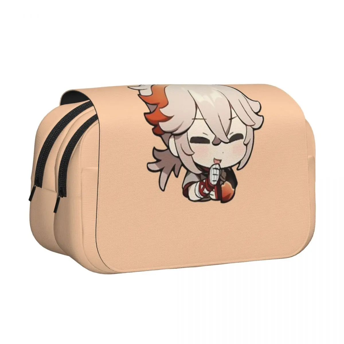 Kaedehara Kazuha Genshins Impact Double Clamshell Pen Case Pencilcases Pen Holder Bags Students School Gifts Stationery