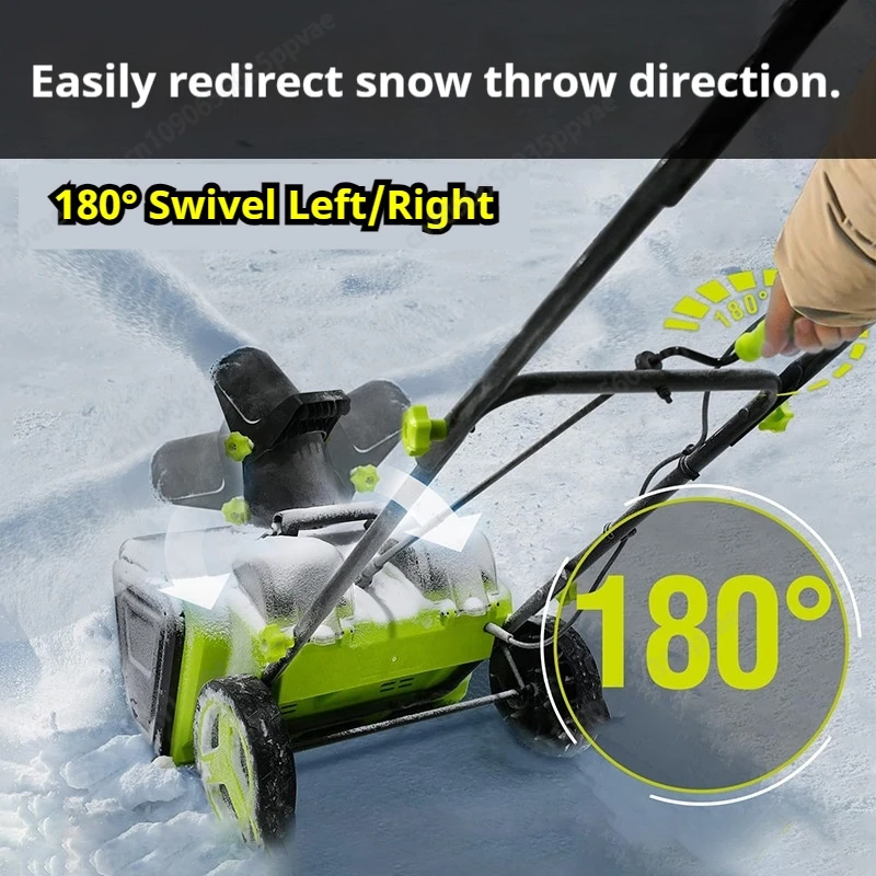Wireless Electric Snow Blower For Residential And Commercial Use Ideal For Schools Properties And Home Driveways Clears Snow