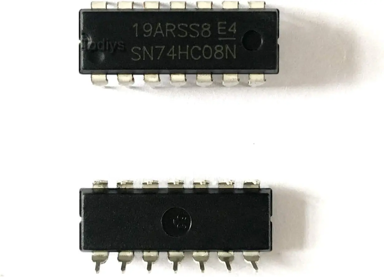 

30Pcs 74HC08 74HC08N SN74HC08N HD74HC08P DM74HC08N MC74HC08AN DIP-14 Ouad 2-Input Positive-and Gates IC SN74HC08