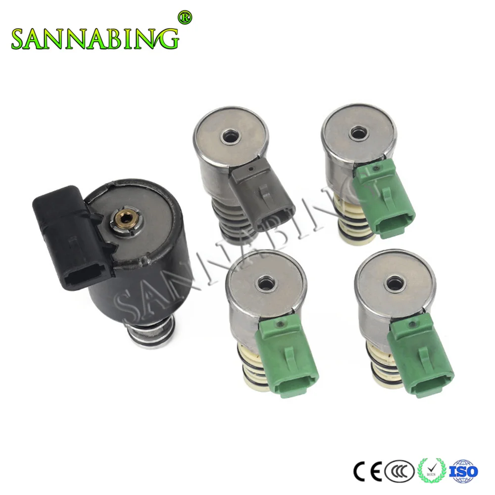 طقم الملف اللولبي ناقل الحركة 5L40 لنقل كاديلاك جنرال موتورز بي ام دبليو، التحكم في القفل EPC TCC 96022804 10478146 24227792 24212690 #5