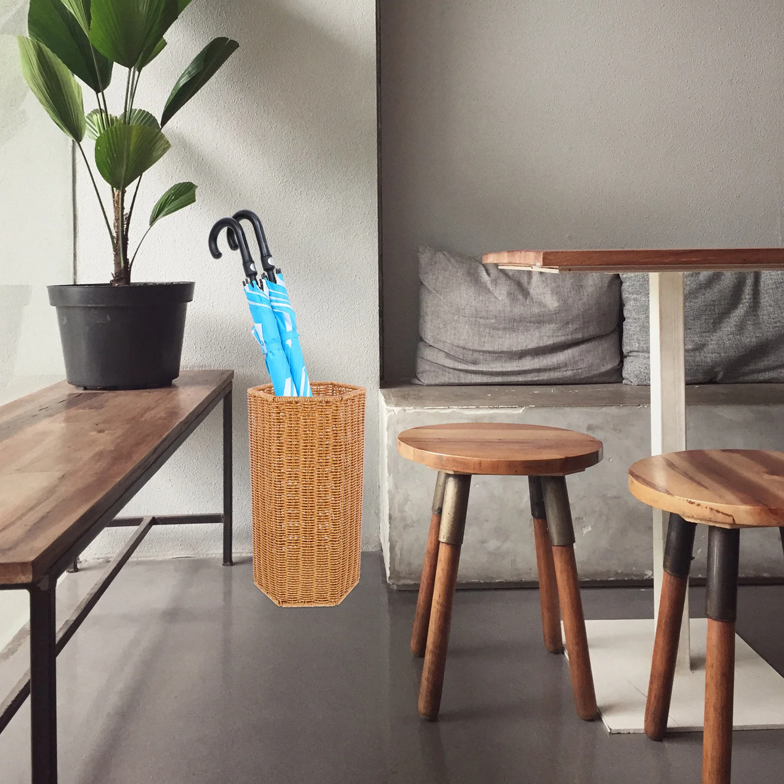 

Umbrella Stand Woven Sturdy Large Capacity Umbrella Holder for Home Office Entryway Indoor Storage Organizer