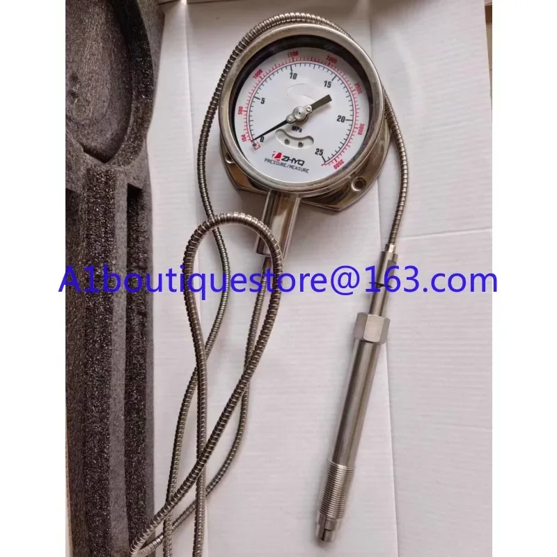 PT124Y-614-16/25/35/50mpa-M22 flange hose rod high temperature melt diaphragm pressure gauge