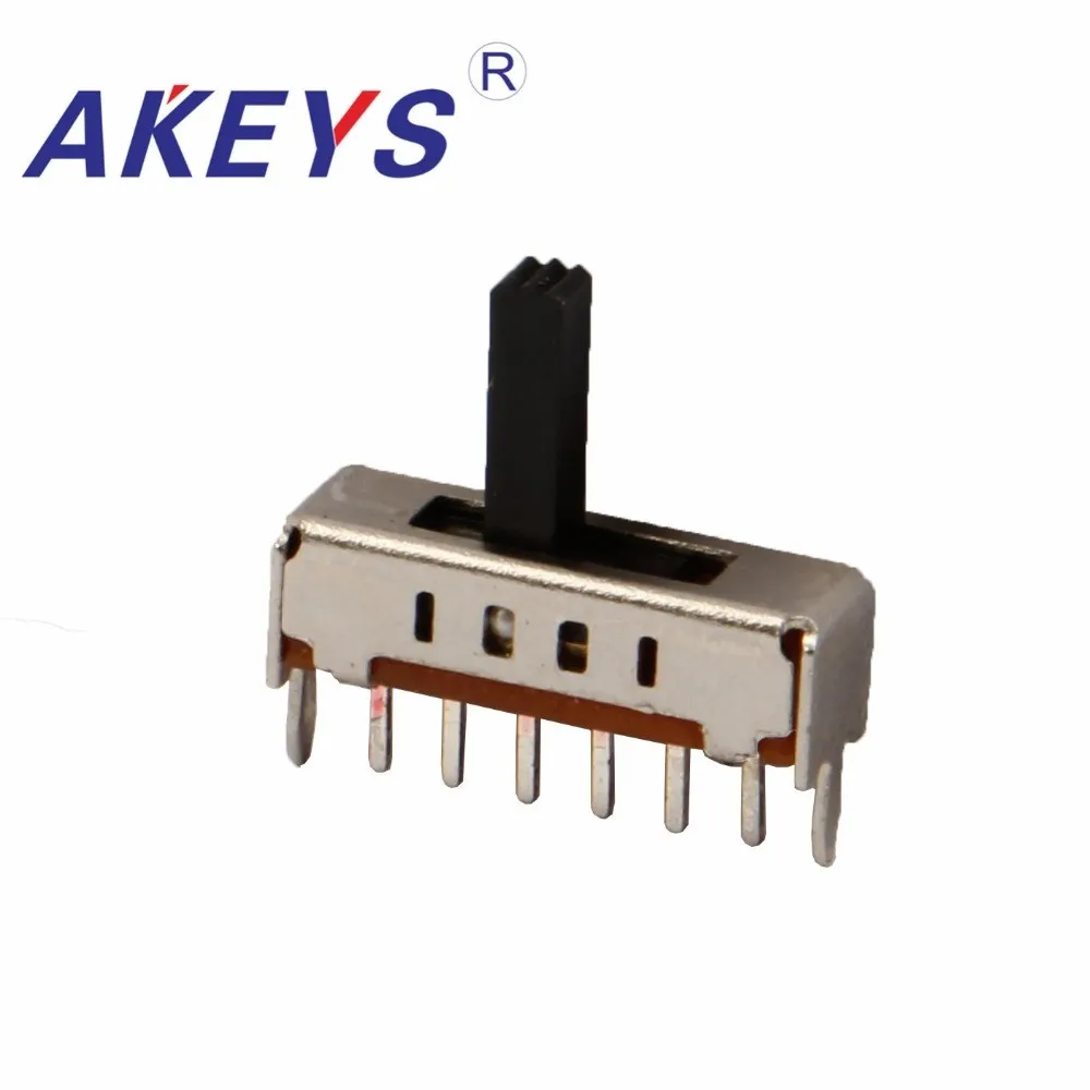 20PCS SS-14D01 (1P4T) Single Row 6-Pin 4-Position Vertical Straight Insertion Toggle Switch With Ball Bearings