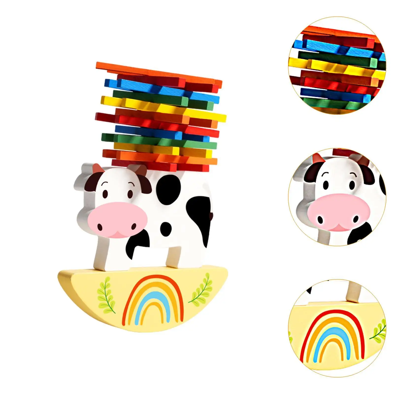 Wooden Stacking Blocks Stacking Toys for Children Ages 3-6 Birthday Gifts