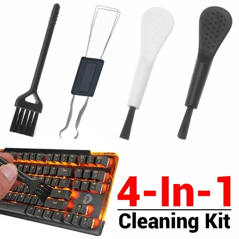 Teclado mecânico Cap Extrator, Kits de limpeza portátil, Universal Keycap Shaft Remover, PC Computer Key Board Cleaning Brush Tool