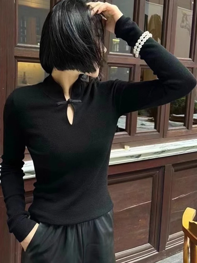 Sweter damski w stylu retro europejskim, dzianinowy, wygodny, ażurowy, wełniany, zapinany na guziki, jesienno-zimowy, wysokiej jakości...