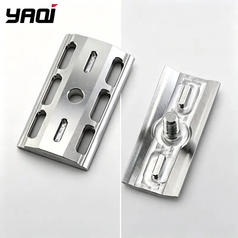 YAQI Razor Base Plate Stainless Steel Brushed Finish Open Comb Standard DE Thread for Double Edge Safety Razor view 5