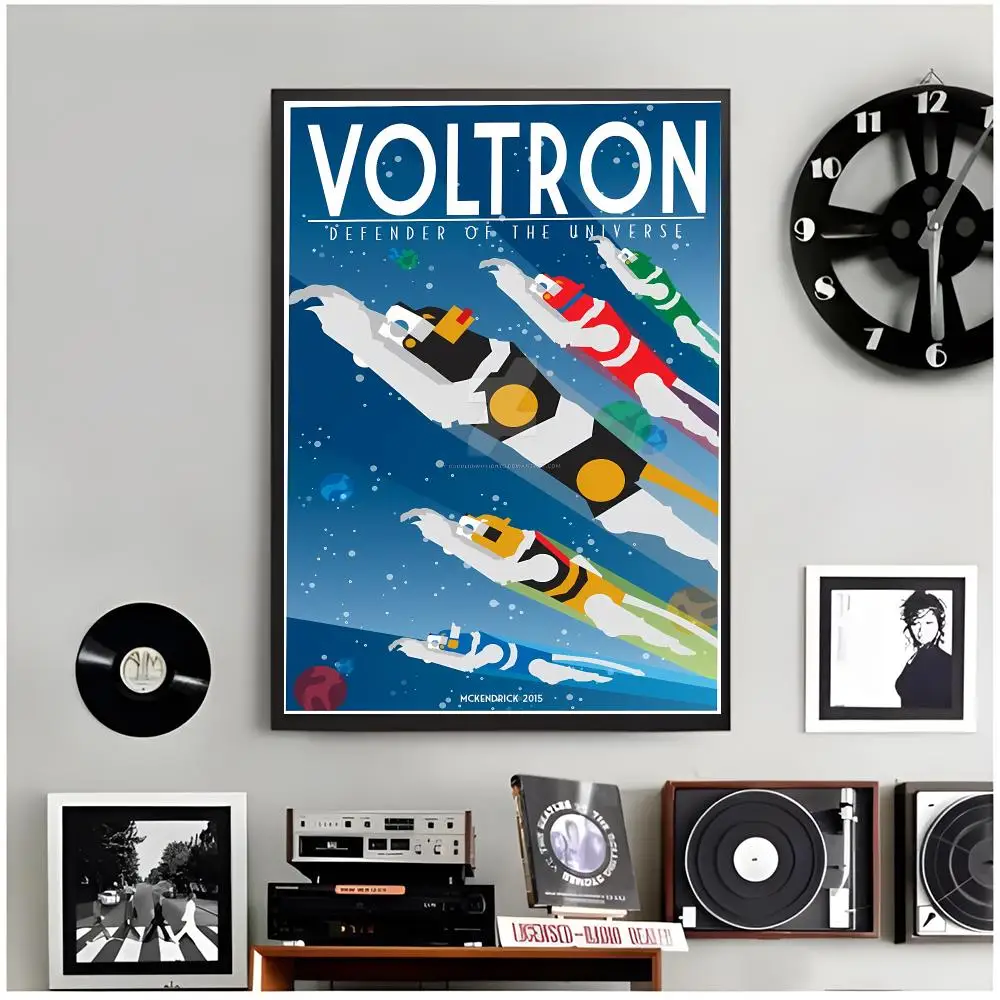 Space Mecha Classic V-Voltron Poster Modern Wall Art Home Decor Living Room Decorative Print Unframed