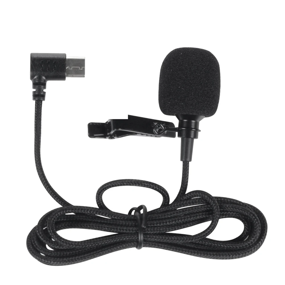 Micrófono Lavalier tipo C externo, accesorios de Cámara de Acción de mano para SJCAM SJ8, SJ9, SJ10