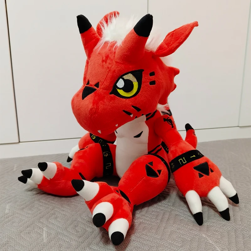 35cm Digimon Adventure Growmon Plush Doll Anime Soft Toy Collection Ornament Birthday Gift