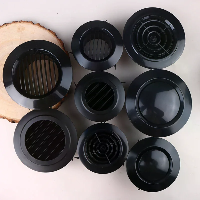 75/100/125mm Round Ducting Ventilation Cover Air Vent Extract Valve Grille Air Circulation Vents Cover