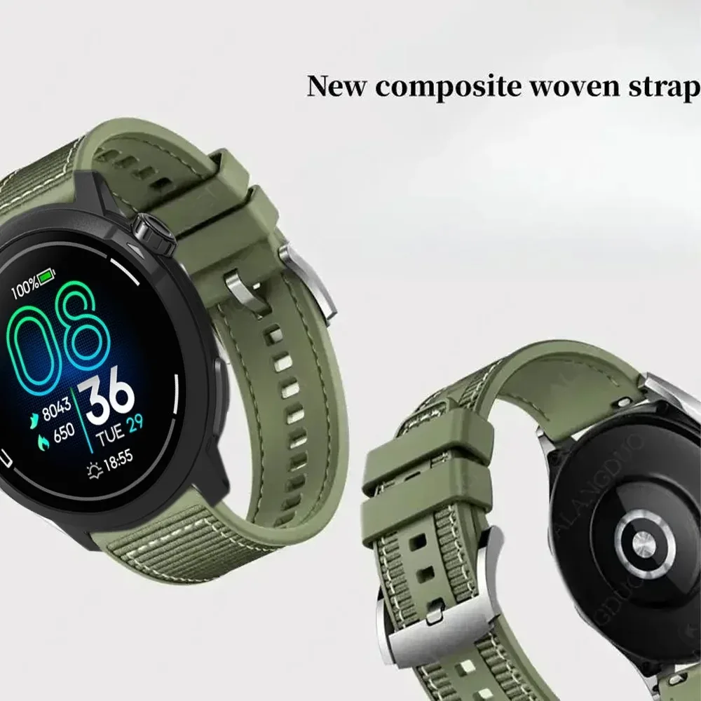 Cinturino in silicone da 22 mm per COROS APEX 4 42mm PACE Pro/3 Bracciale composito Suunto Vertical 2 Race 2/Run/Ocean CMF Watch 3 Pro