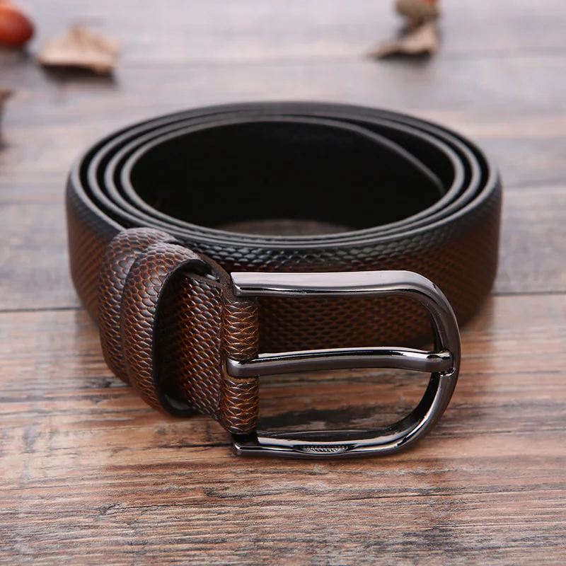 

Fashion Men's PU Alloy Square Buckle Business Leisure Belts Winter Black Belts for Men Jean Pants Waistband Belt for Men