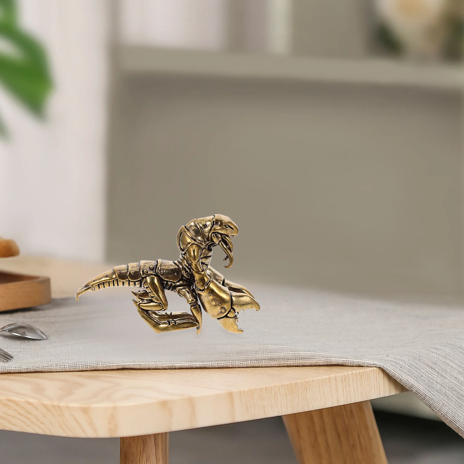 

Brass Lobster Warrior Desktop Sculpture Vintage Classic Design Brass Statue Office and Home Decoration Unique