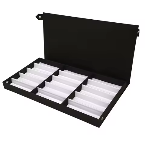 15 Slots Sunglasses Organizer Tray Stylish Eyewear Holder Jewelry Eyeglass Storage Case Glasses Display Box for Desktop Drawers