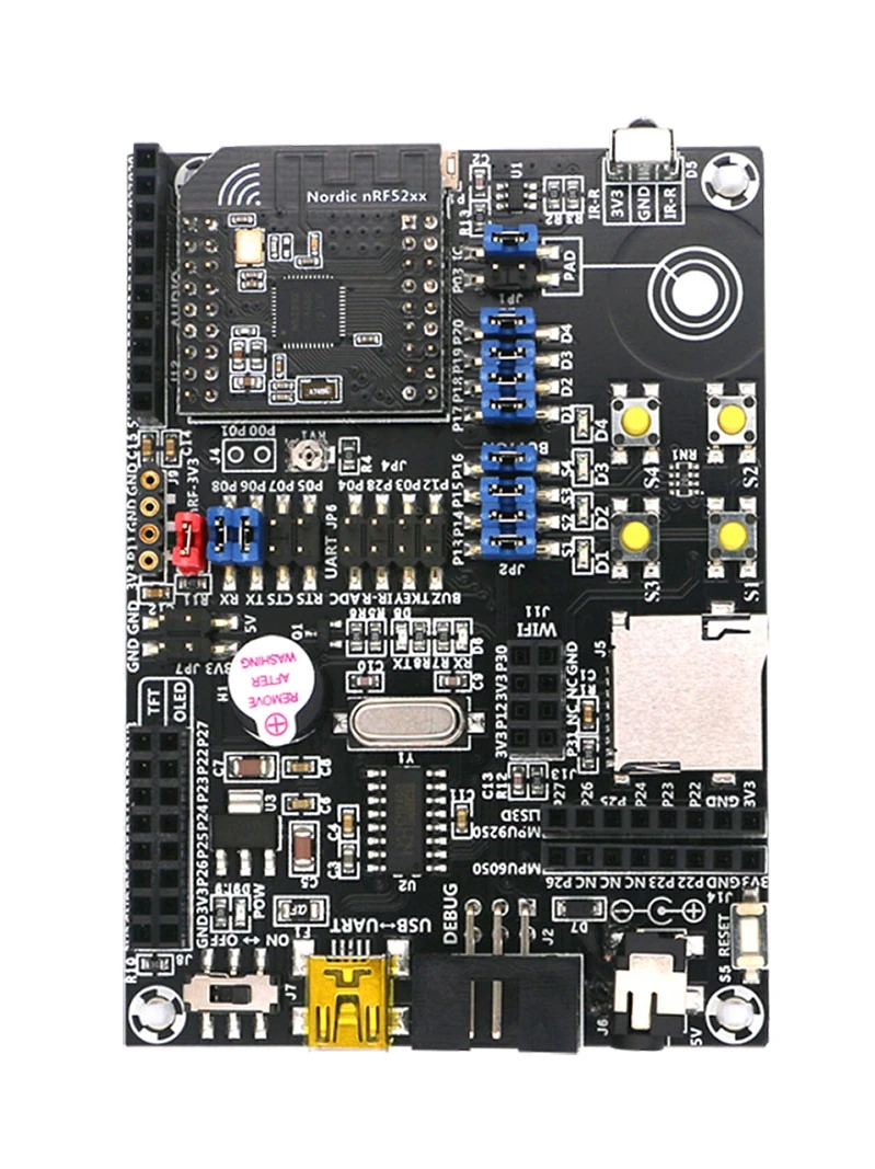 NRF52832 Макетная плата Bluetooth 5.0BLE Сверхнизкая мощность Mesh Networking ANT/NFC/2.4G/nRF52DK