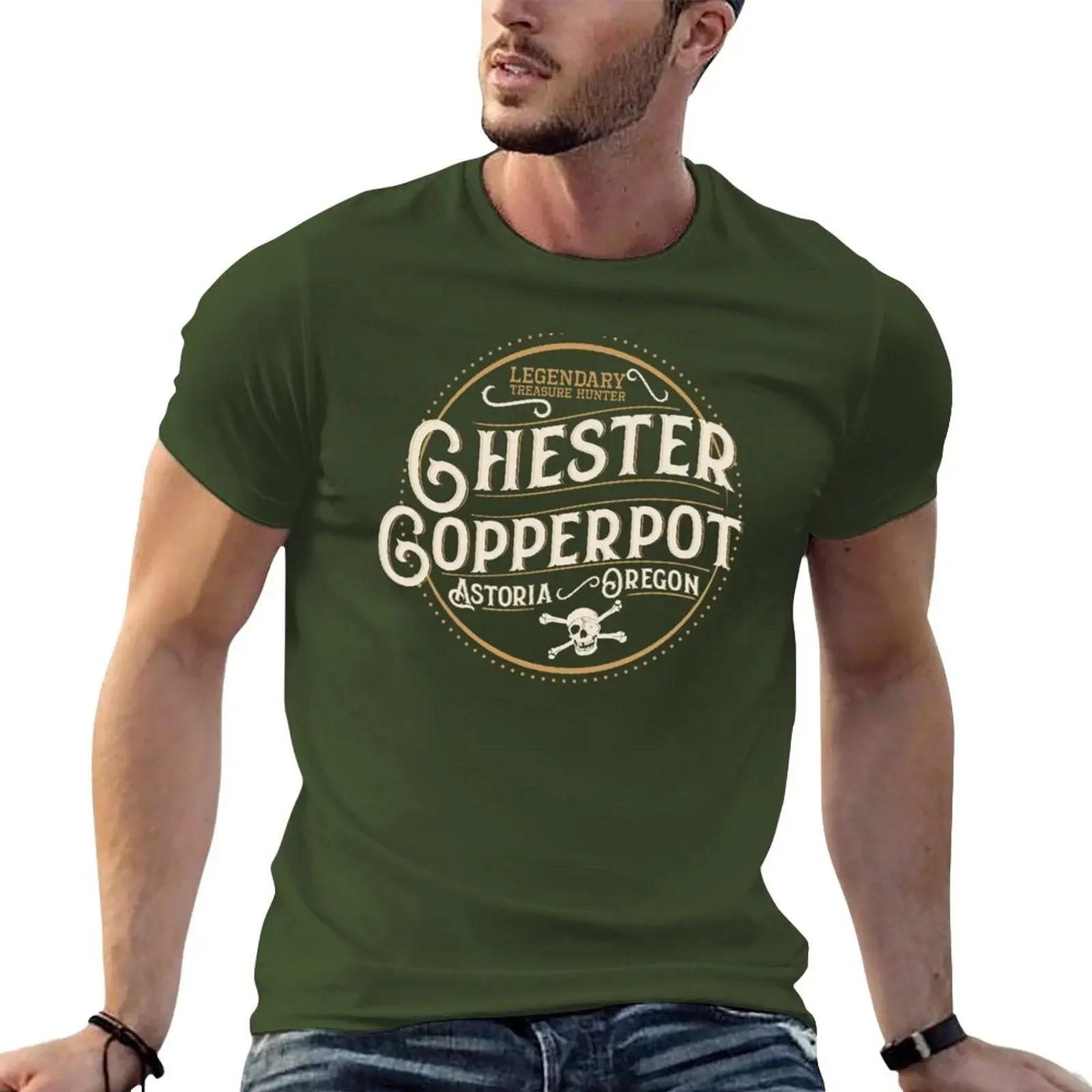 New Chester Copperpot - Legendary Treasure Hunter T-Shirt custom t shirts t shirt man big and tall t shirts for men