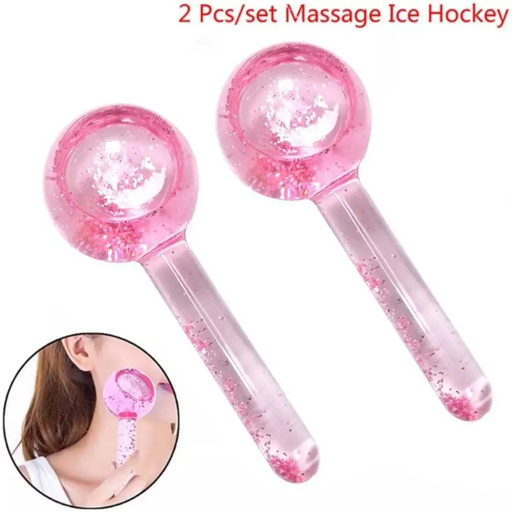 Augenmassage Eiskugeln Hautpflege-Tool Anti-Aging Gesichtskühlung Eiskugeln Gesichtsmassagegerät Schönheit Eishockey Massage Roller