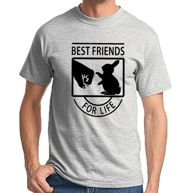 Schnauzer mejores amigos por la vida hombres camiseta manga corta Casual 100% algodón cuello redondo verano hombres ro