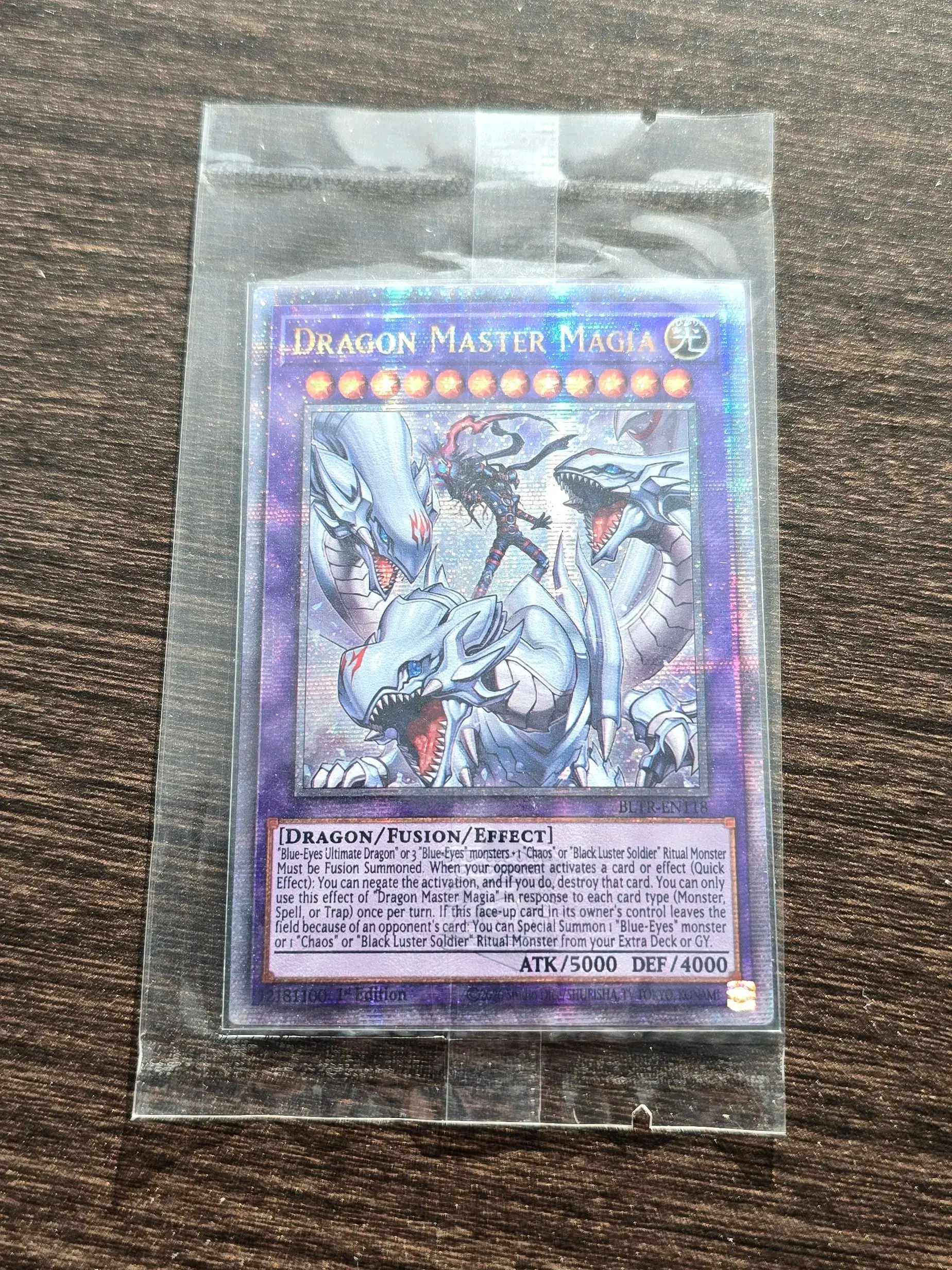 YuGiOh TCG Battles of Legend: Terminal Revenge BLTR 25th/QCSER Dragon Master, tarjeta de juguete de regalo de colección mágica (no Original)