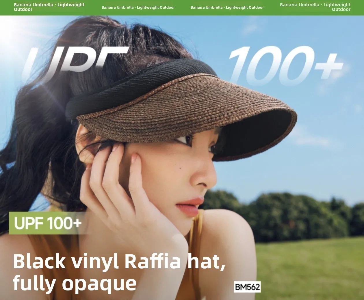 

Пляжная шляпа Banana Le BM562 Bla Glue St Hat для женщин, с защитой от УФ-лучей, плетеная, повседневная, для пляжа, моря, путешествий, весна, молодежная