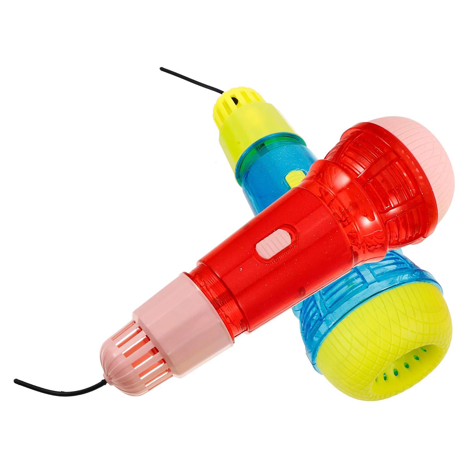 2Pcs Echo Microphone High Simulation Design Children Stage Performance Birthday Gift Educational Accessory Echo Microphone
