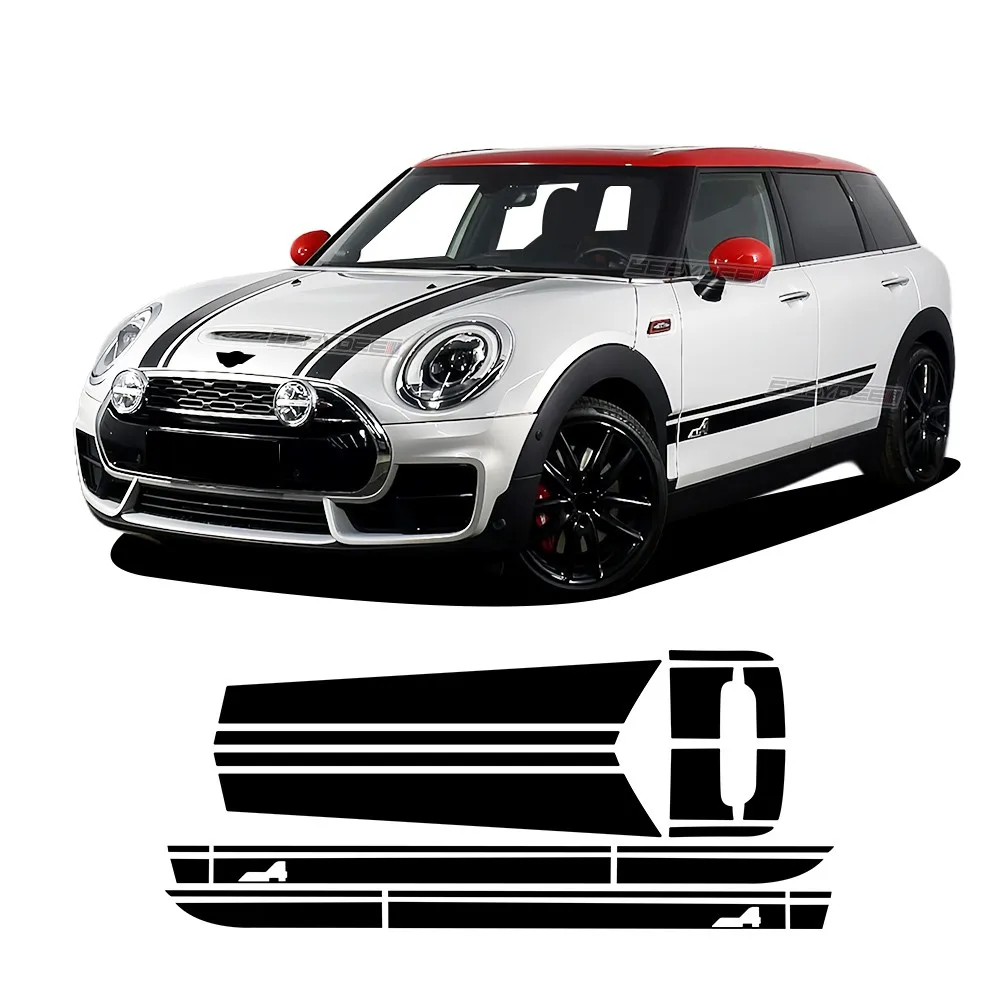 

Car Hood Rear Trunk Sticker Body Stripes Kit Decal For MINI JCW Clubman F54 ALL4 Car Accessories
