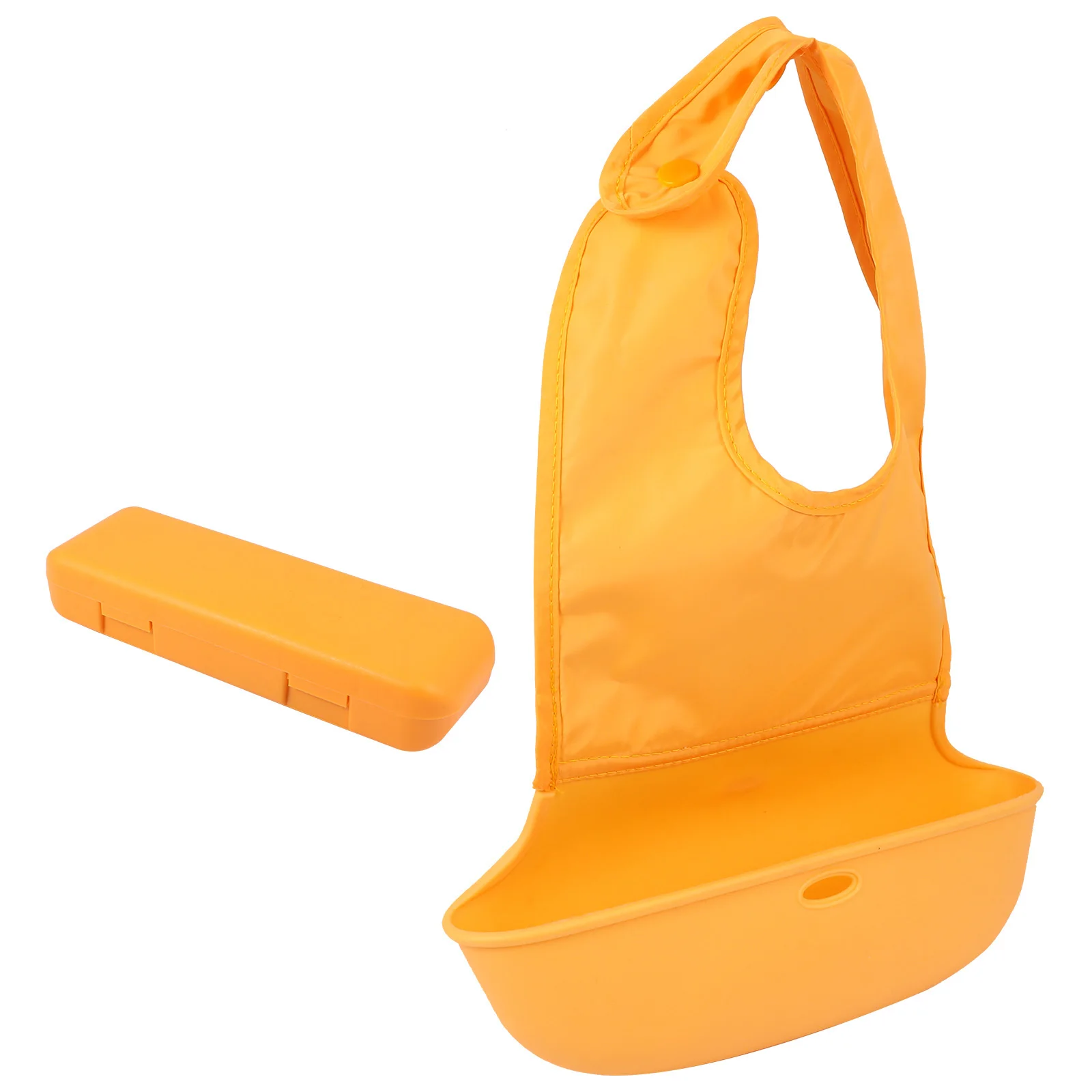 

Waterproof Baby Bib Cotton Blend Adjustable Neck Buckle Wide Shoulder Infant Bib Infant Eating Apron