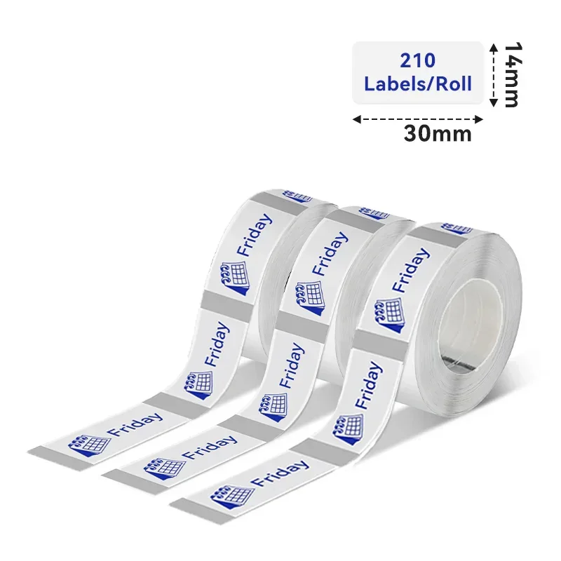 14x30mm Adhesive Label Tapes Color Transparent Stickers Compatible With D30/Q31/Q30 Label Makers For Name Label Home Organiztion