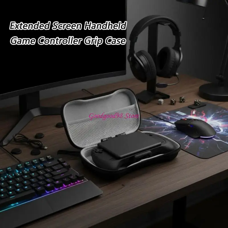 Carrying Case Storage Box with Mesh Pocket for Retroid Pocket 5 Handheld Game Console Storage Bag Travel Case