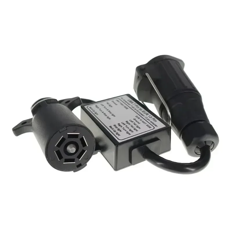 

7 Way Flat Socket Hot Sale US Vehicle To 13-Pin Round Plug EU Trailer USA To European Trail