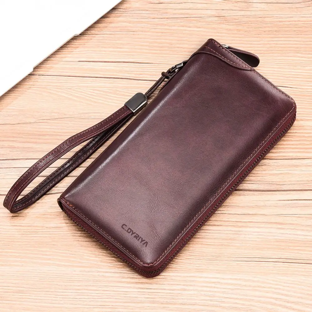 

Fashion Purse Long Zipper Wallet Card Brand Coin Purse Business Clutch Bag Large Capacity ID Card Holder Men