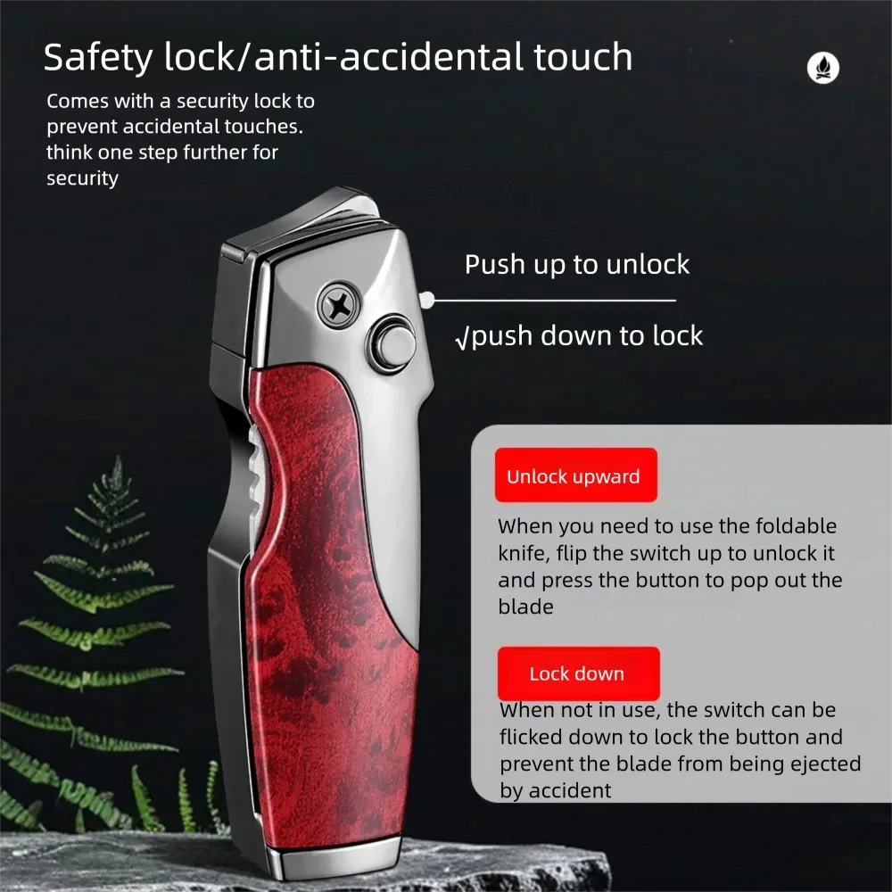 2027 New Outdoor Windproof Direct Blue Flame Inflatable Lighter, Creative Two-in-one Portable Multi-functional Ignition Tool