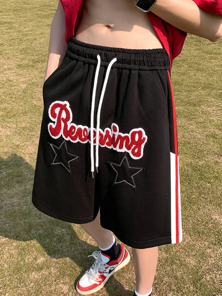 

Мужские баскетбольные шорты Fce Casual High Street, летние, прямого кроя, свободные, дышащие, спортивные, со средней посадкой